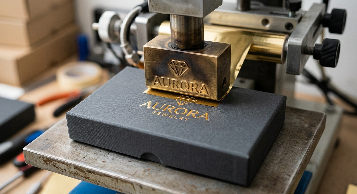 El hot stamping, una técnica clásica para logos sofisticados.