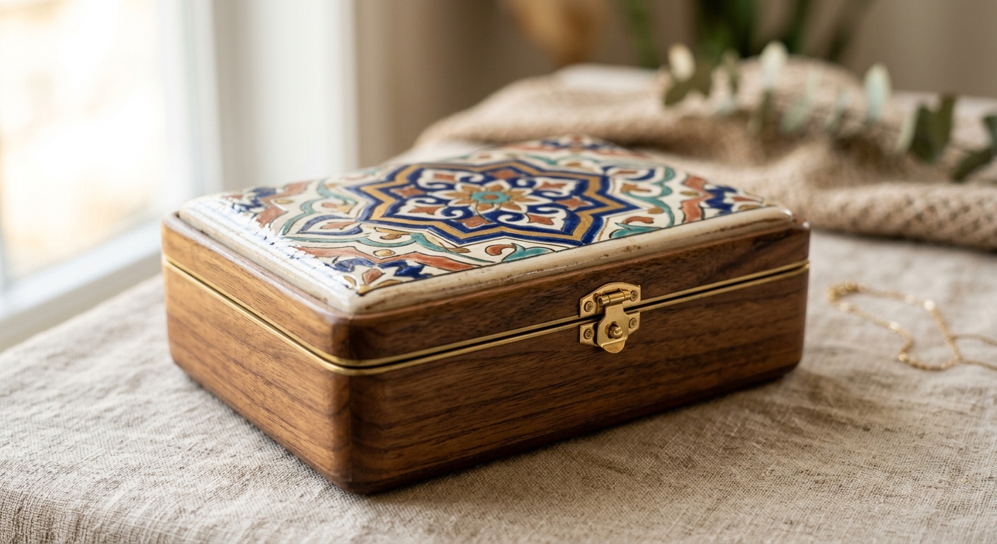 Diseño artesanal con materiales de lujo.
