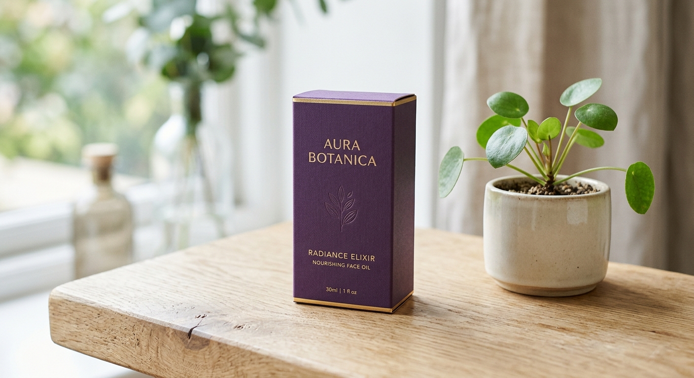 Elegancia y sostenibilidad en el packaging de cosmética de lujo.