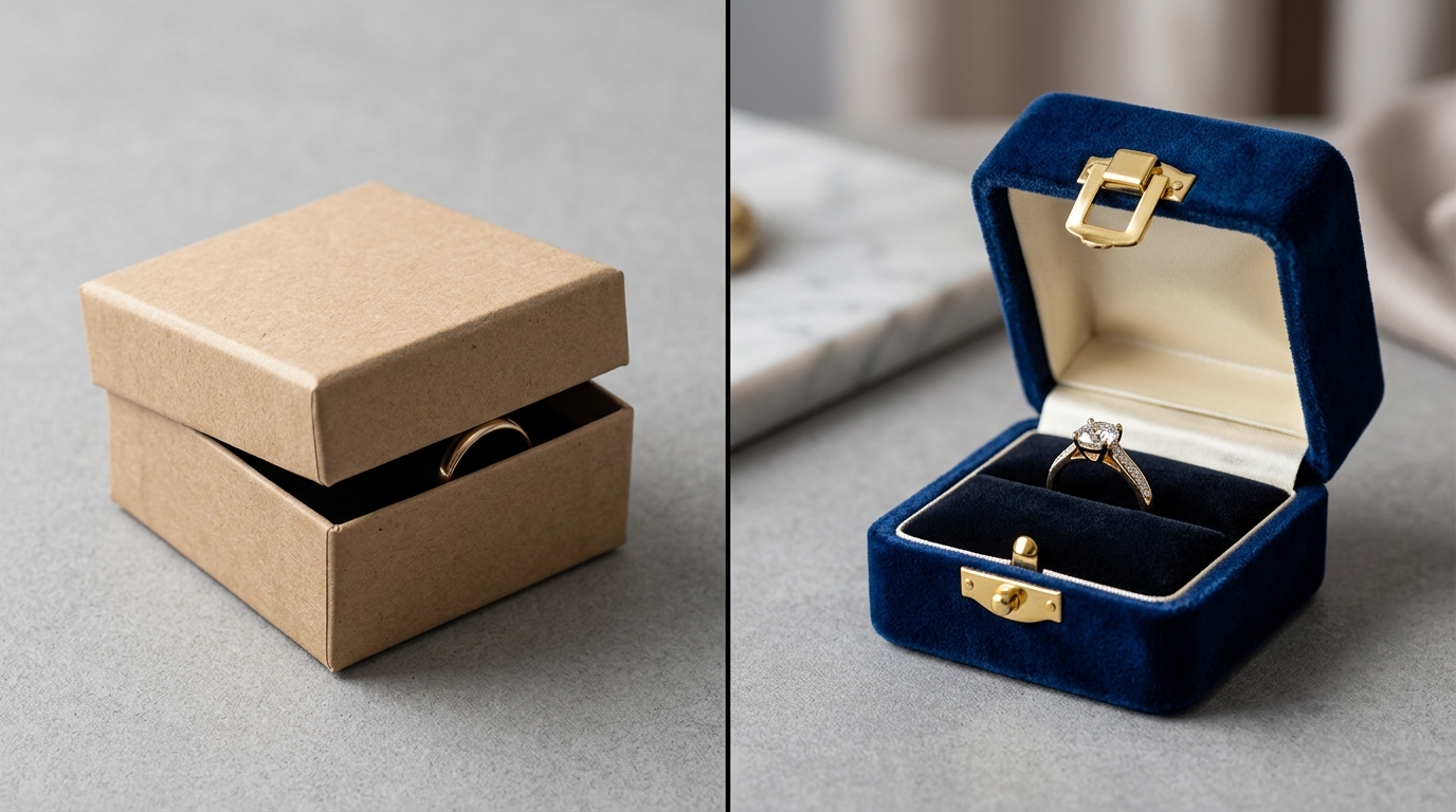 La diferencia entre proteger y presentar una joya.