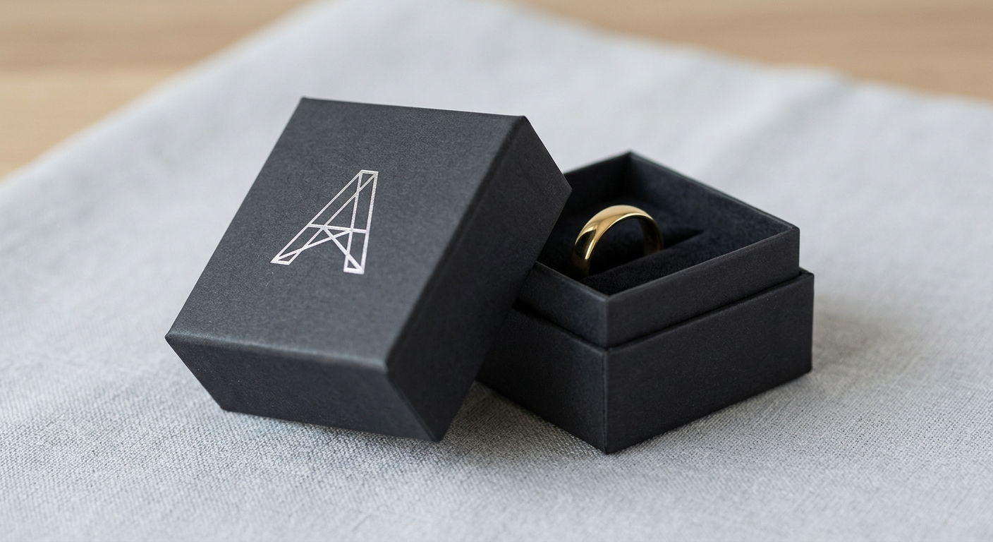 Minimalismo elegante para la joyería moderna y sostenible.
